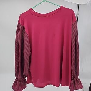 Colorblock NY Collection Plus Size Blouse